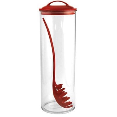 Reston Lloyd Reston Lloyd 11760 Acrylic Spaghetti Jar & Fork - Red 11760
